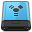 Blue Firewire B Icon 32x32 png